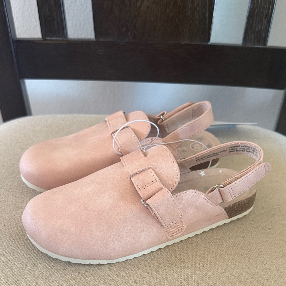 Cat & Jack Target Kids Girls Mules Shoes New Pink Size 12